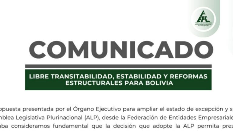 FEPC RESPALDA TRATAMIENTO Y AMPLIACIÓN DEL ESTADO DE EXCEPCIÓN Y PLANTEA AVANZAR HACIA SOLUCIONES ESTRUCTURALES